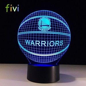 3D Illusion Platform Night Lighting Touch Botton 7 Color Change Decor LED Lamp